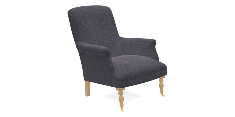 Snape Chair in V&A Threads of India Opulent Velvets Andhra Weave Flame