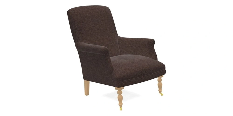 Snape Chair in V&A Threads of India Opulent Velvets Andhra Weave Flame