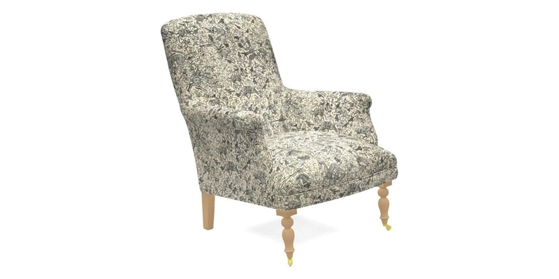 Snape Chair in V&A Threads of India Opulent Velvets Andhra Weave Flame