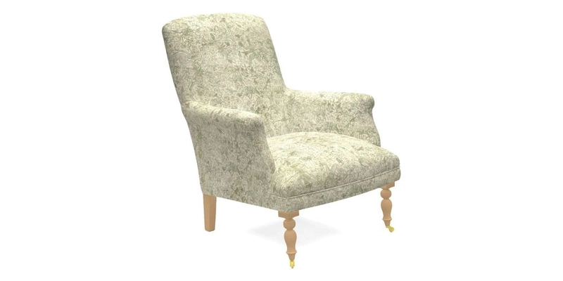 Snape Chair in V&A Threads of India Opulent Velvets Andhra Weave Flame