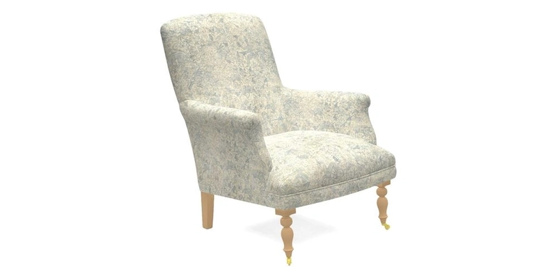 Snape Chair in V&A Threads of India Opulent Velvets Andhra Weave Flame