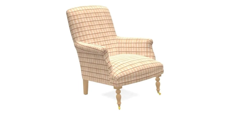 Snape Chair in V&A Threads of India Opulent Velvets Andhra Weave Flame