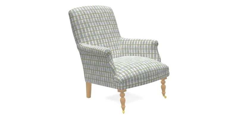 Snape Chair in V&A Threads of India Opulent Velvets Andhra Weave Flame