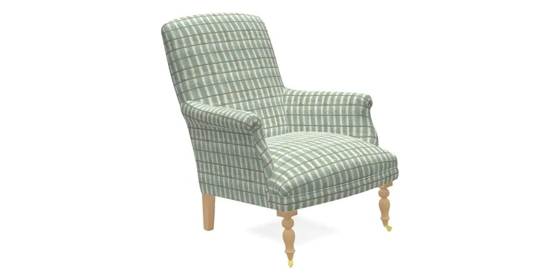 Snape Chair in V&A Threads of India Opulent Velvets Andhra Weave Flame