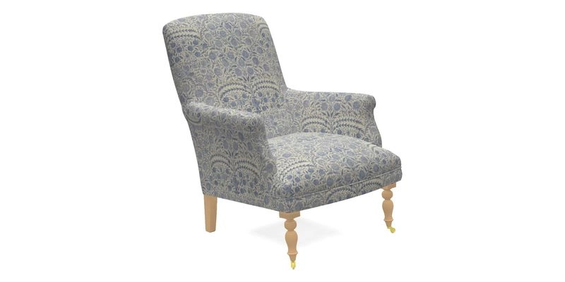 Snape Chair in V&A Threads of India Opulent Velvets Andhra Weave Flame