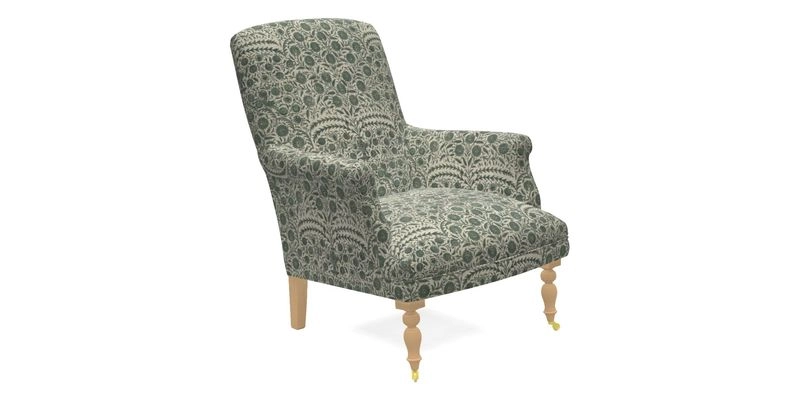 Snape Chair in V&A Threads of India Opulent Velvets Andhra Weave Flame