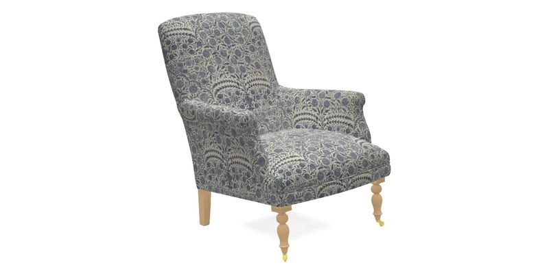 Snape Chair in V&A Threads of India Opulent Velvets Andhra Weave Flame