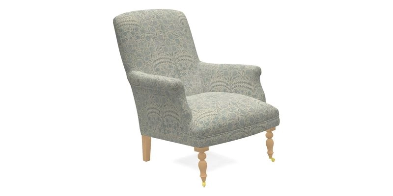 Snape Chair in V&A Threads of India Opulent Velvets Andhra Weave Flame