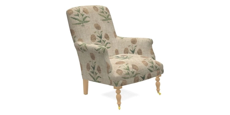 Snape Chair in V&A Threads of India Opulent Velvets Andhra Weave Flame