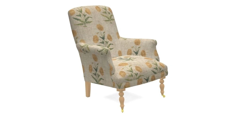 Snape Chair in V&A Threads of India Opulent Velvets Andhra Weave Flame