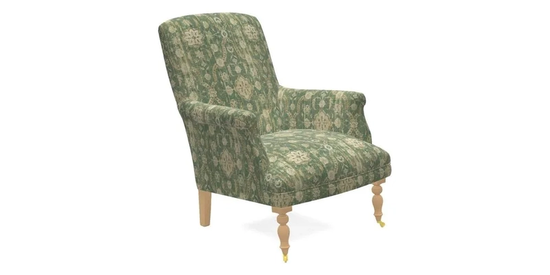 Snape Chair in V&A Threads of India Opulent Velvets Andhra Weave Flame