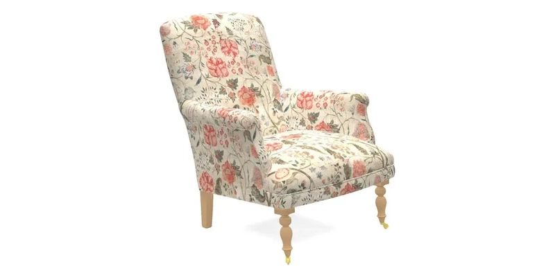 Snape Chair in V&A Threads of India Opulent Velvets Andhra Weave Flame