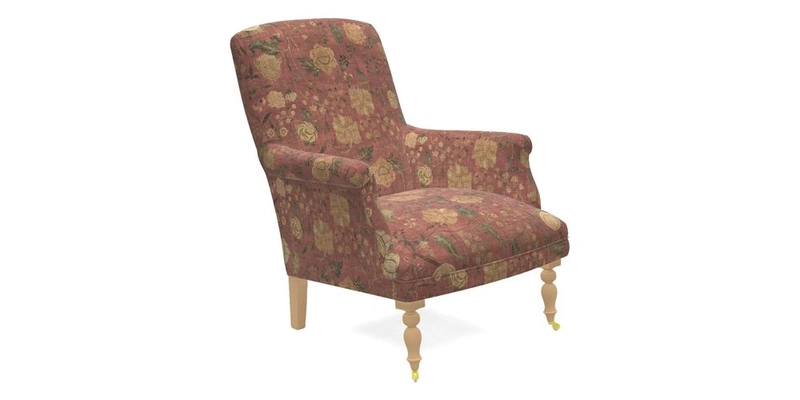 Snape Chair in V&A Threads of India Opulent Velvets Andhra Weave Flame