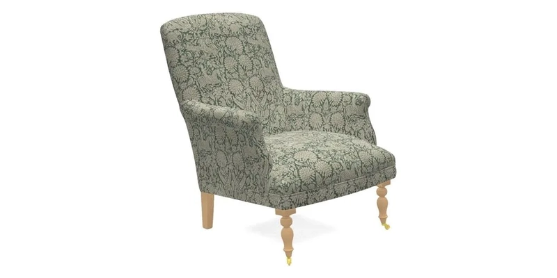 Snape Chair in V&A Threads of India Opulent Velvets Andhra Weave Flame