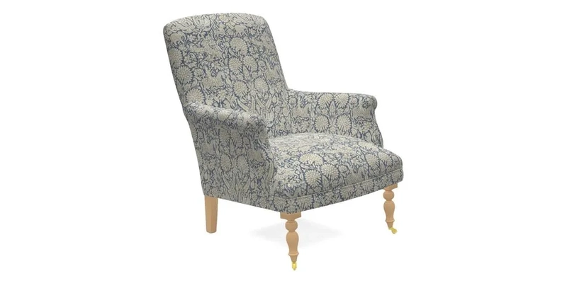 Snape Chair in V&A Threads of India Opulent Velvets Andhra Weave Flame