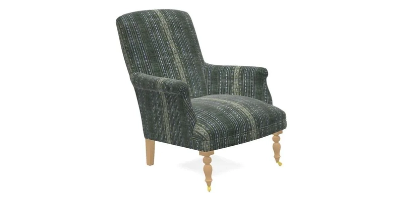 Snape Chair in V&A Threads of India Opulent Velvets Andhra Weave Flame