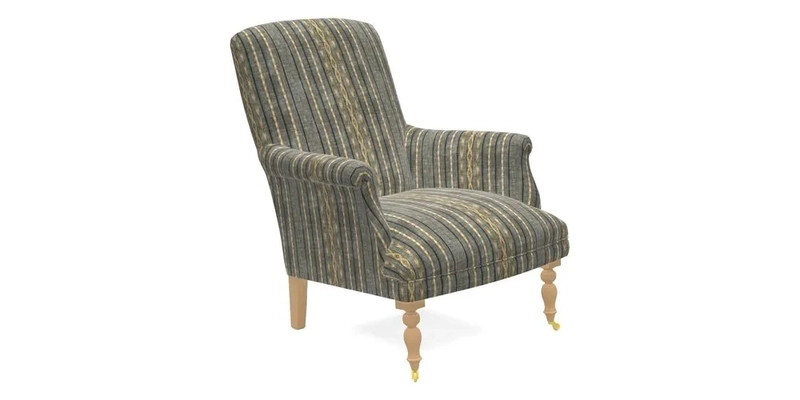 Snape Chair in V&A Threads of India Opulent Velvets Andhra Weave Flame