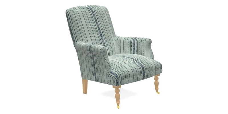 Snape Chair in V&A Threads of India Opulent Velvets Andhra Weave Flame