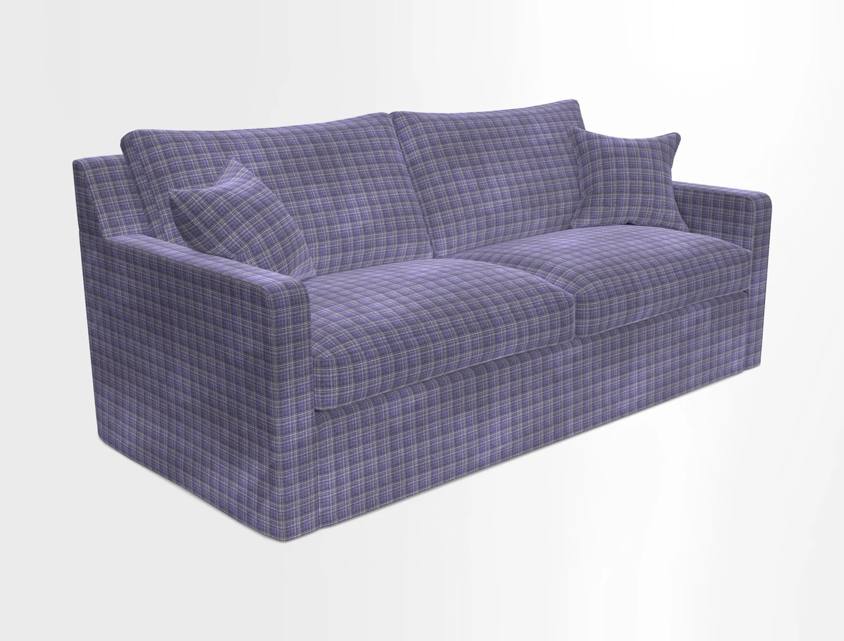 Stopham Sofa Bed in Romo Linara Shingle, seat in Designer's Guild Florian Corn