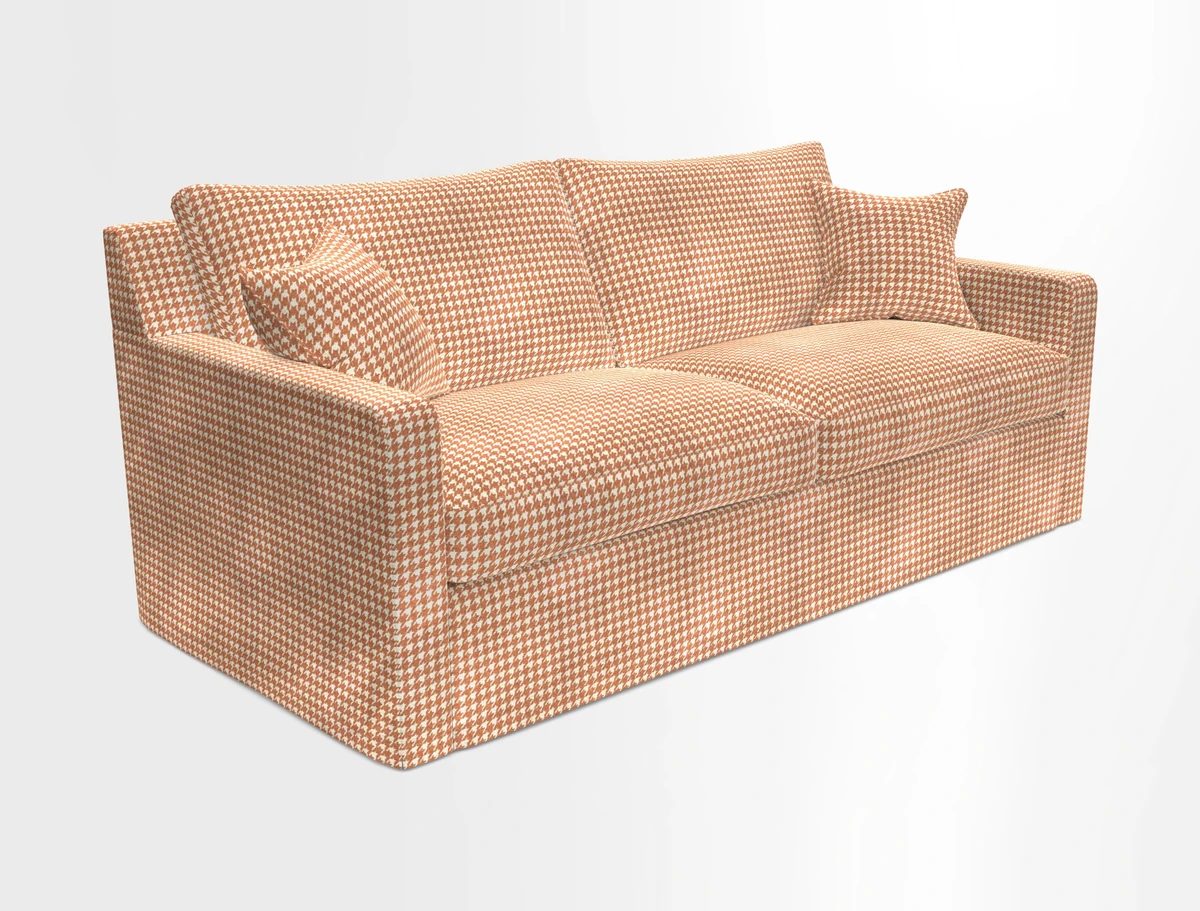 Stopham Sofa Bed in Romo Linara Shingle, seat in Designer's Guild Florian Corn
