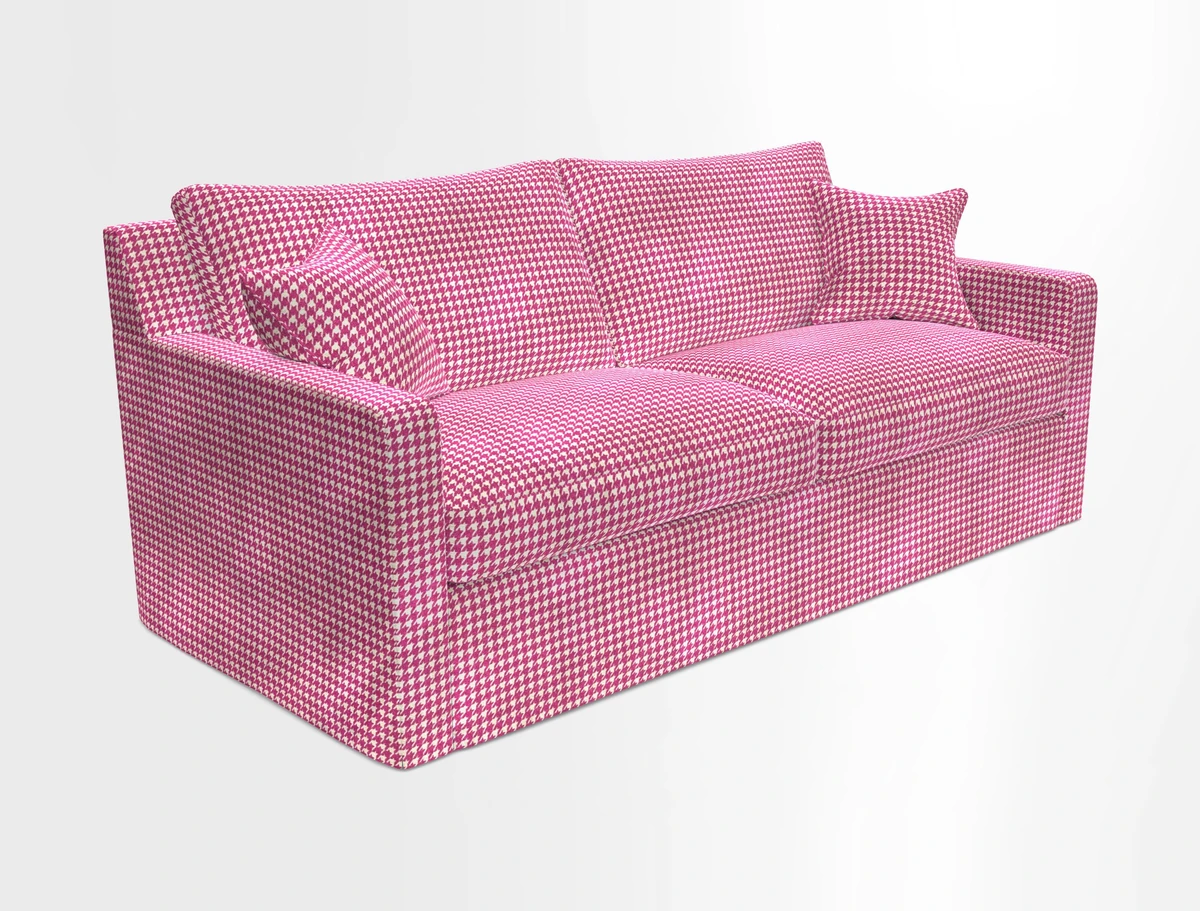 Stopham Sofa Bed in Romo Linara Shingle, seat in Designer's Guild Florian Corn