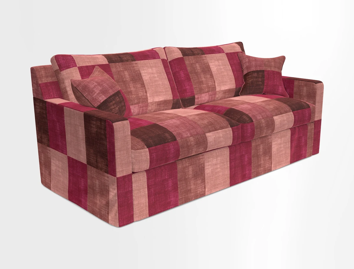 Stopham Sofa Bed in Romo Linara Shingle, seat in Designer's Guild Florian Corn