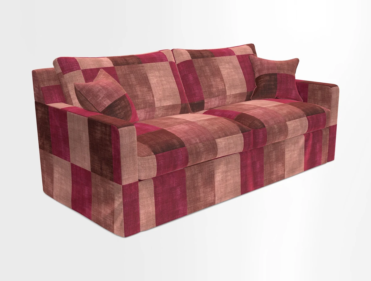 Stopham Sofa Bed in Romo Linara Shingle, seat in Designer's Guild Florian Corn