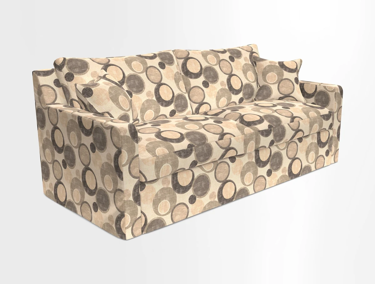 Stopham Sofa Bed in Romo Linara Shingle, seat in Designer's Guild Florian Corn