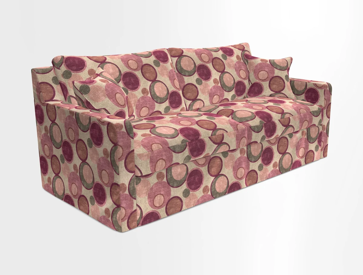 Stopham Sofa Bed in Romo Linara Shingle, seat in Designer's Guild Florian Corn
