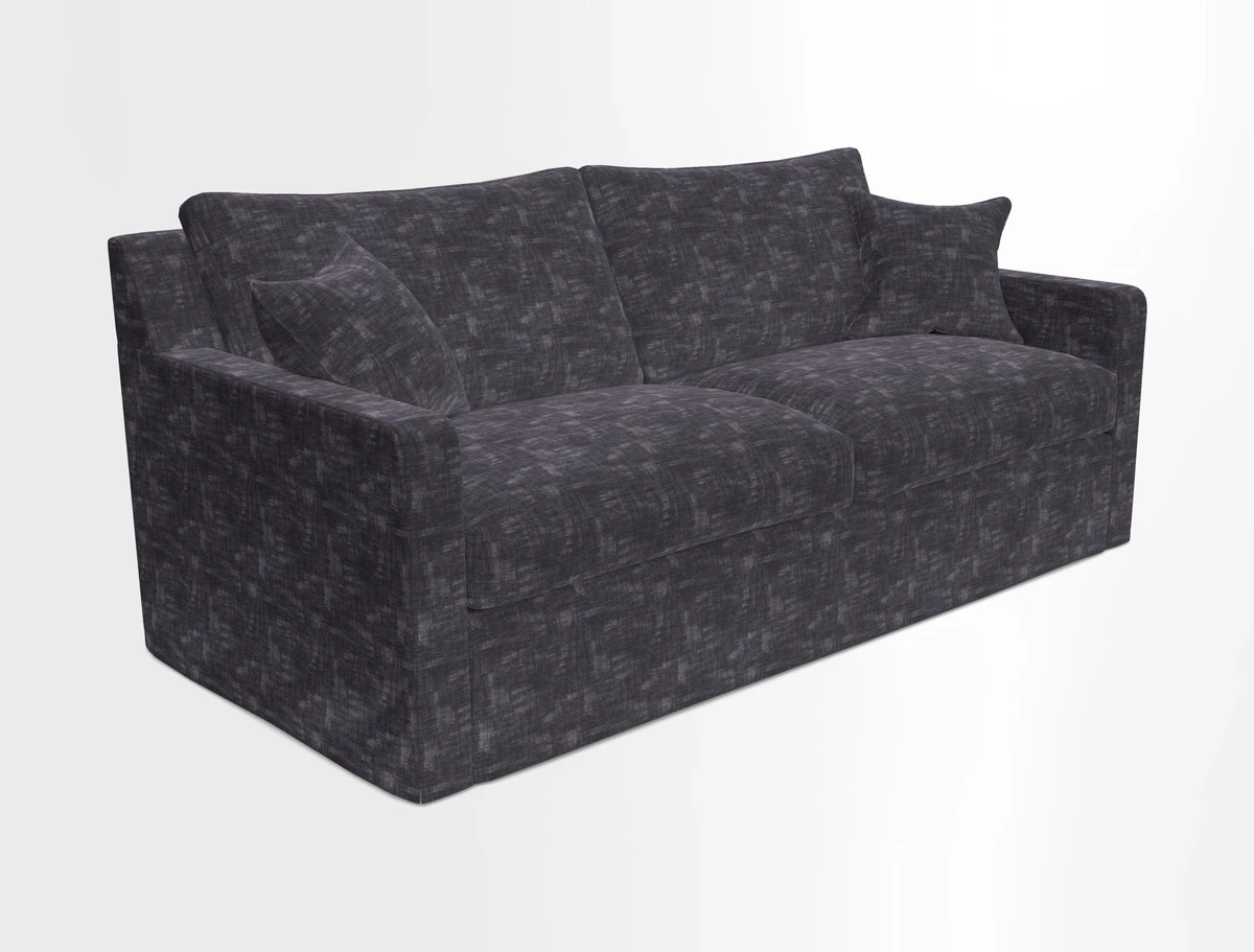 Stopham Sofa Bed in Romo Linara Shingle, seat in Designer's Guild Florian Corn