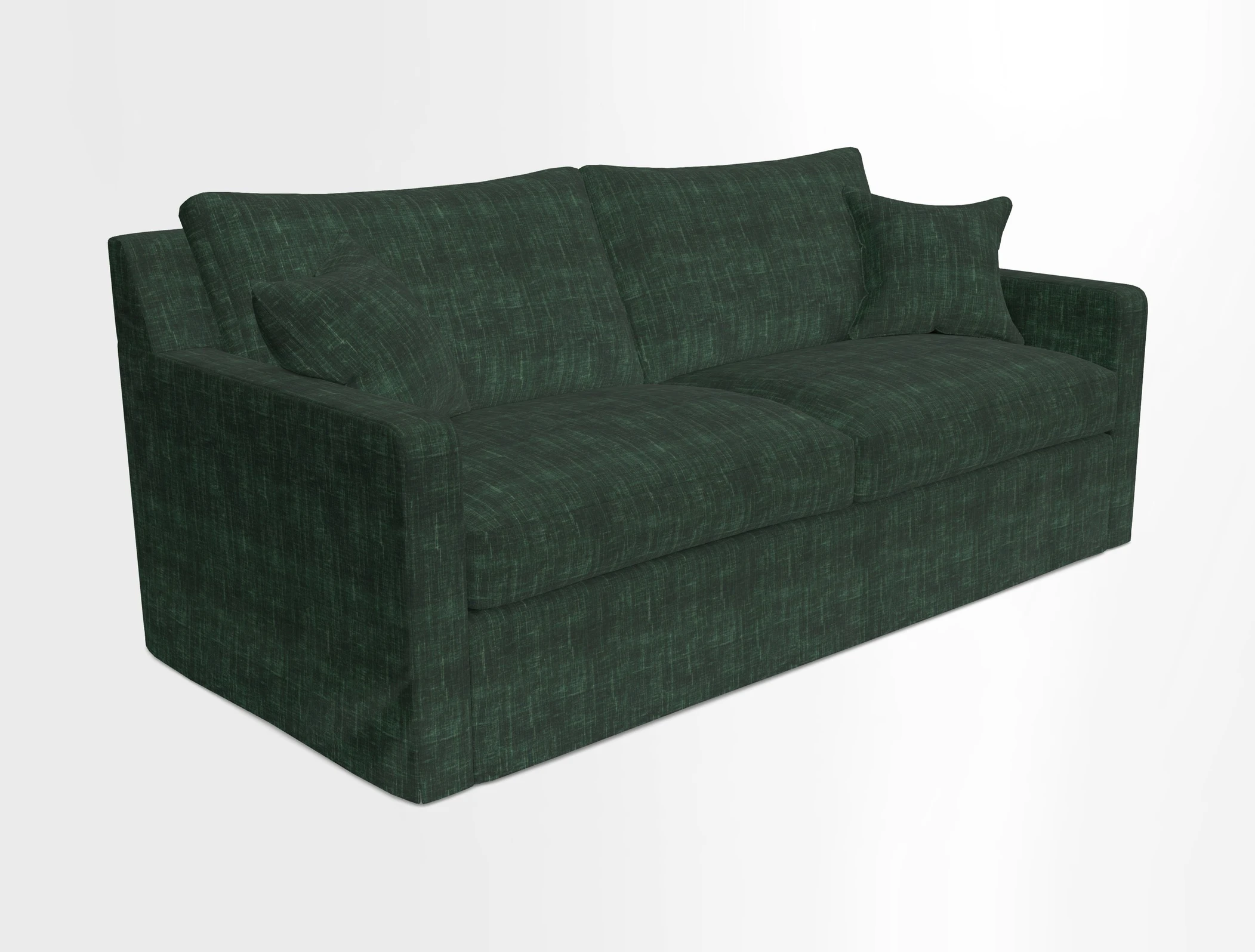 Stopham Sofa Bed in Romo Linara Shingle, seat in Designer's Guild Florian Corn