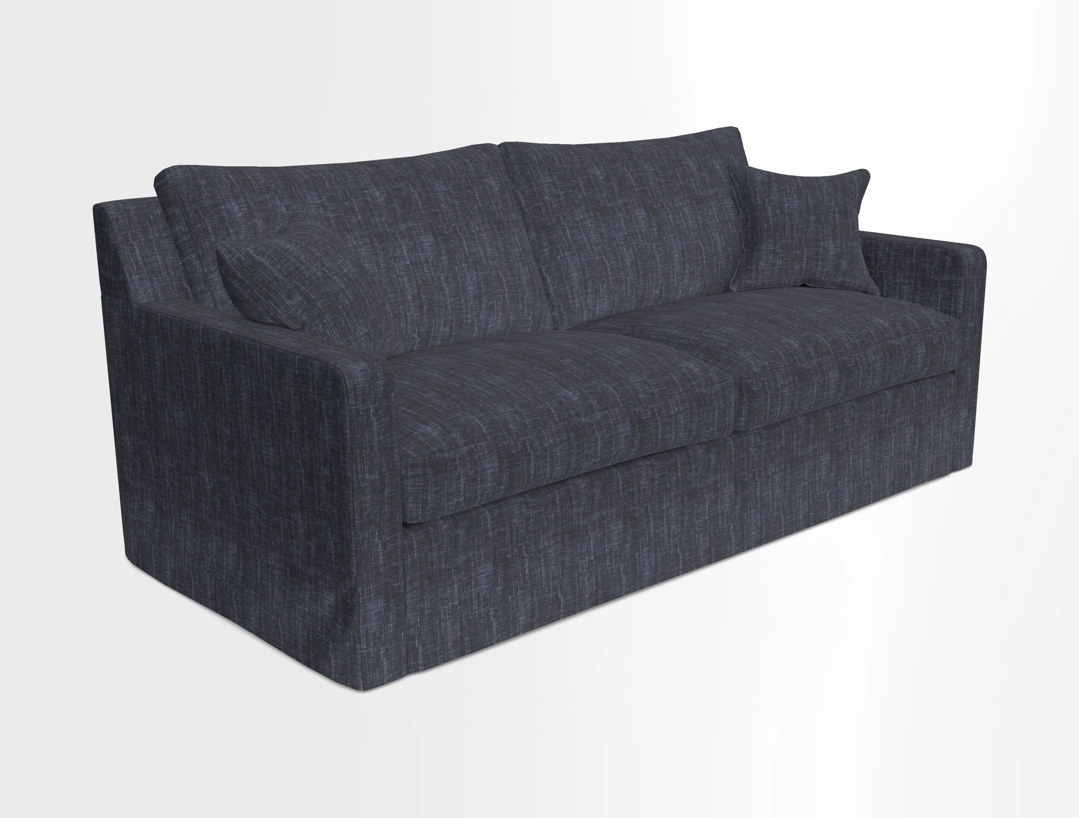 Stopham Sofa Bed in Romo Linara Shingle, seat in Designer's Guild Florian Corn