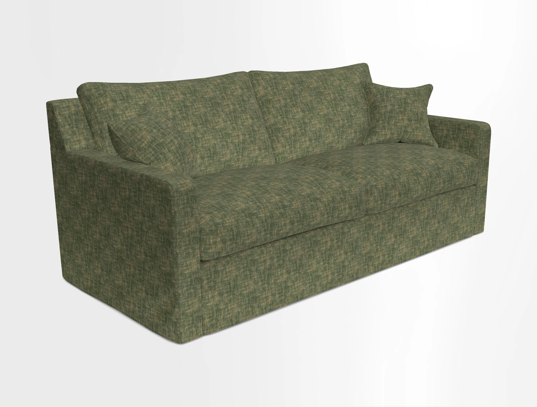 Stopham Sofa Bed in Romo Linara Shingle, seat in Designer's Guild Florian Corn