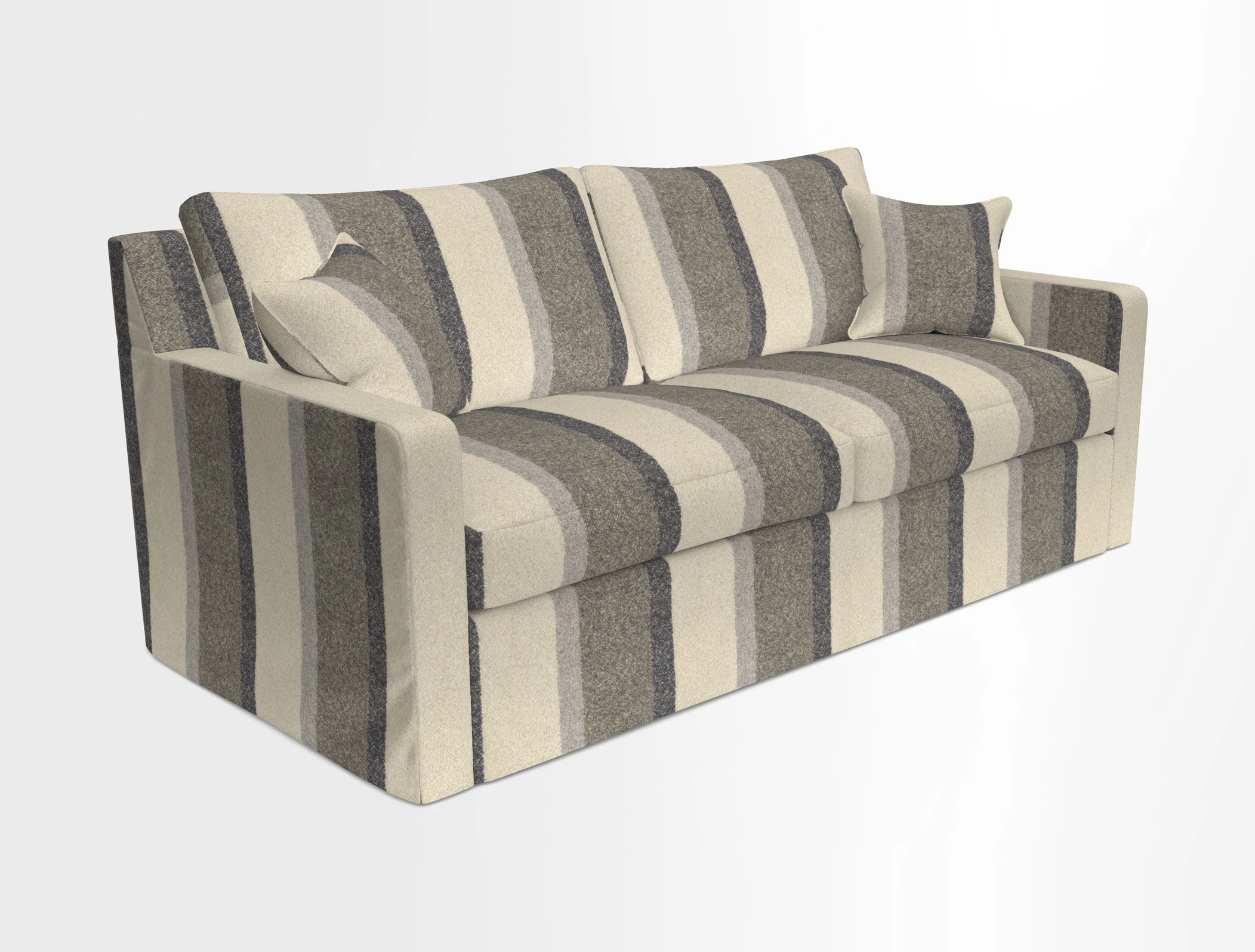 Stopham Sofa Bed in Romo Linara Shingle, seat in Designer's Guild Florian Corn