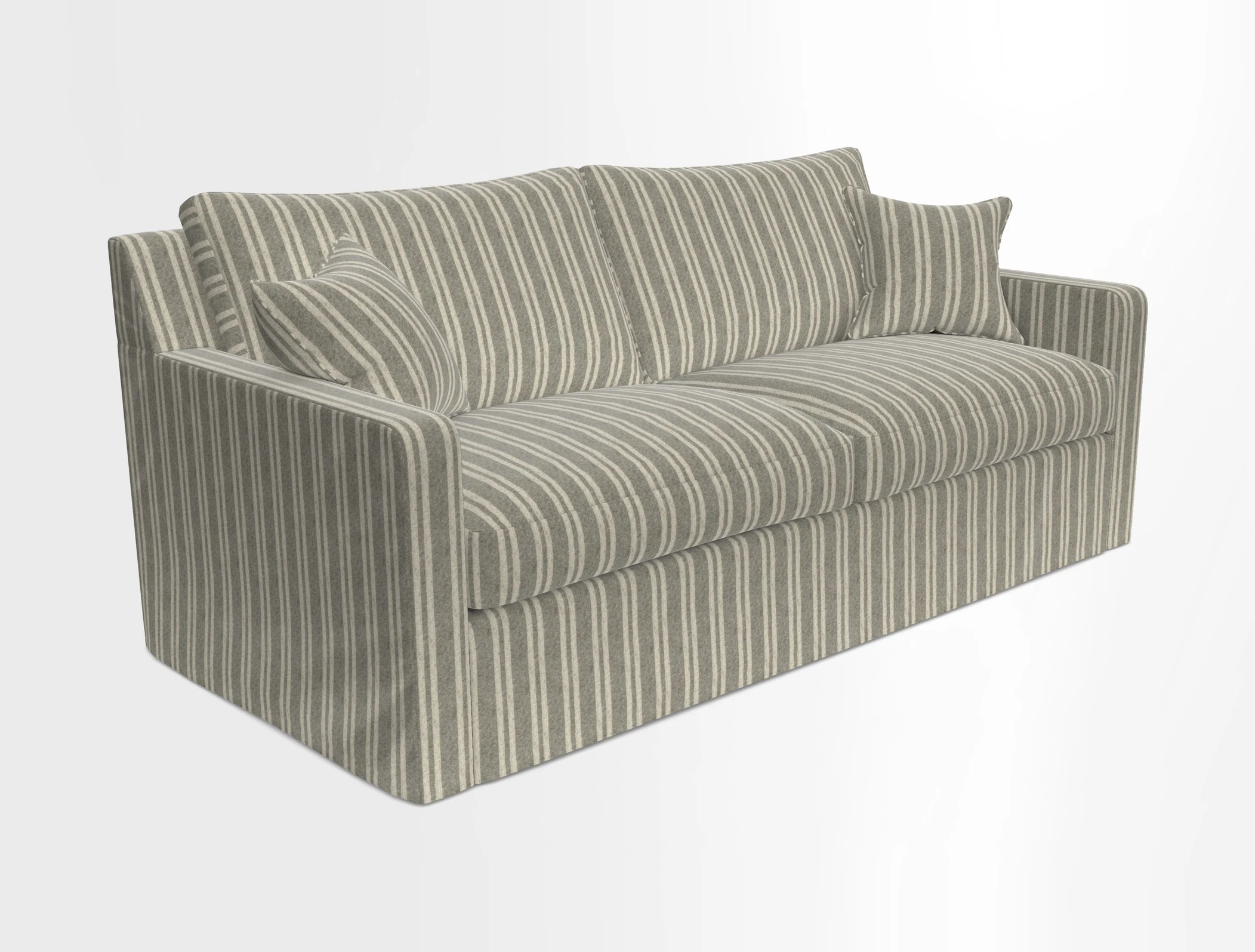 Stopham Sofa Bed in Romo Linara Shingle, seat in Designer's Guild Florian Corn