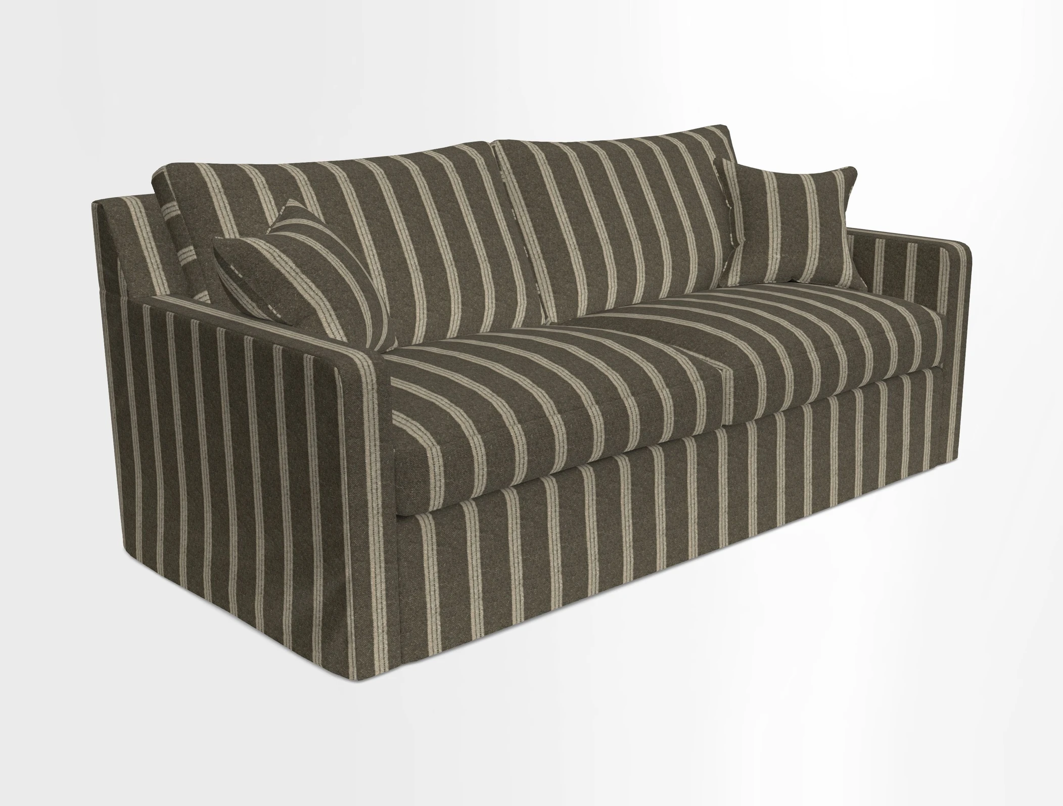 Stopham Sofa Bed in Romo Linara Shingle, seat in Designer's Guild Florian Corn