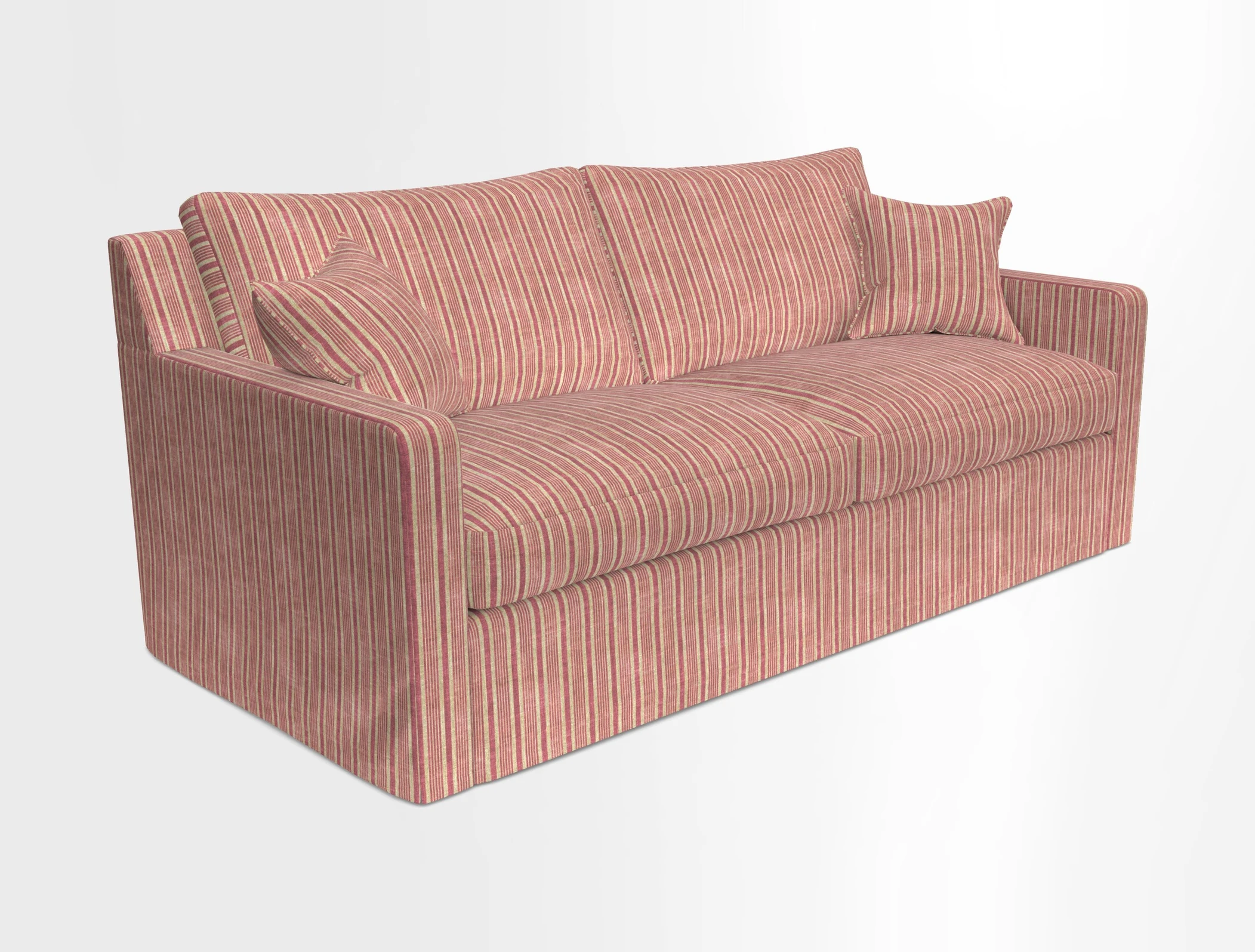 Stopham Sofa Bed in Romo Linara Shingle, seat in Designer's Guild Florian Corn