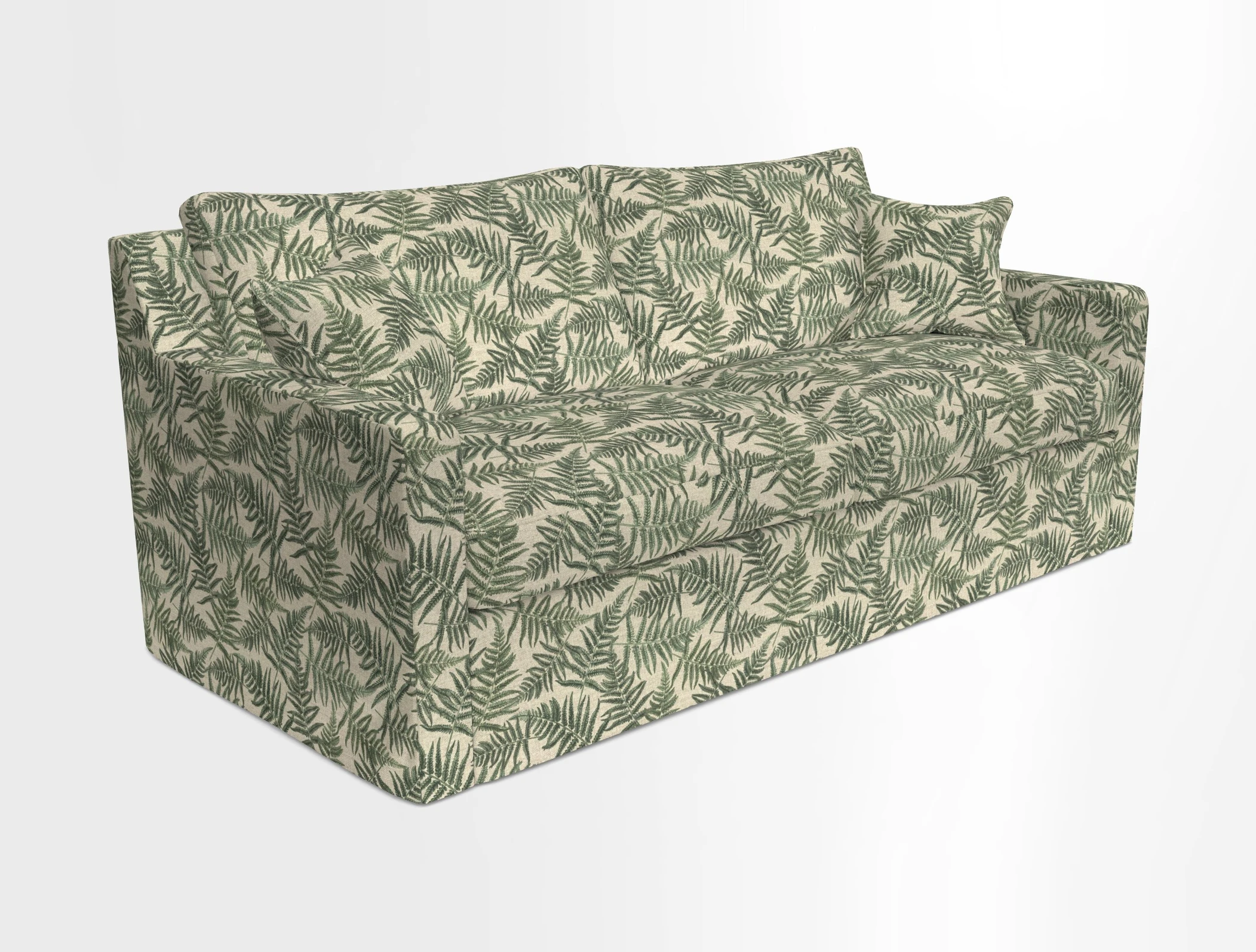 Stopham Sofa Bed in Romo Linara Shingle, seat in Designer's Guild Florian Corn