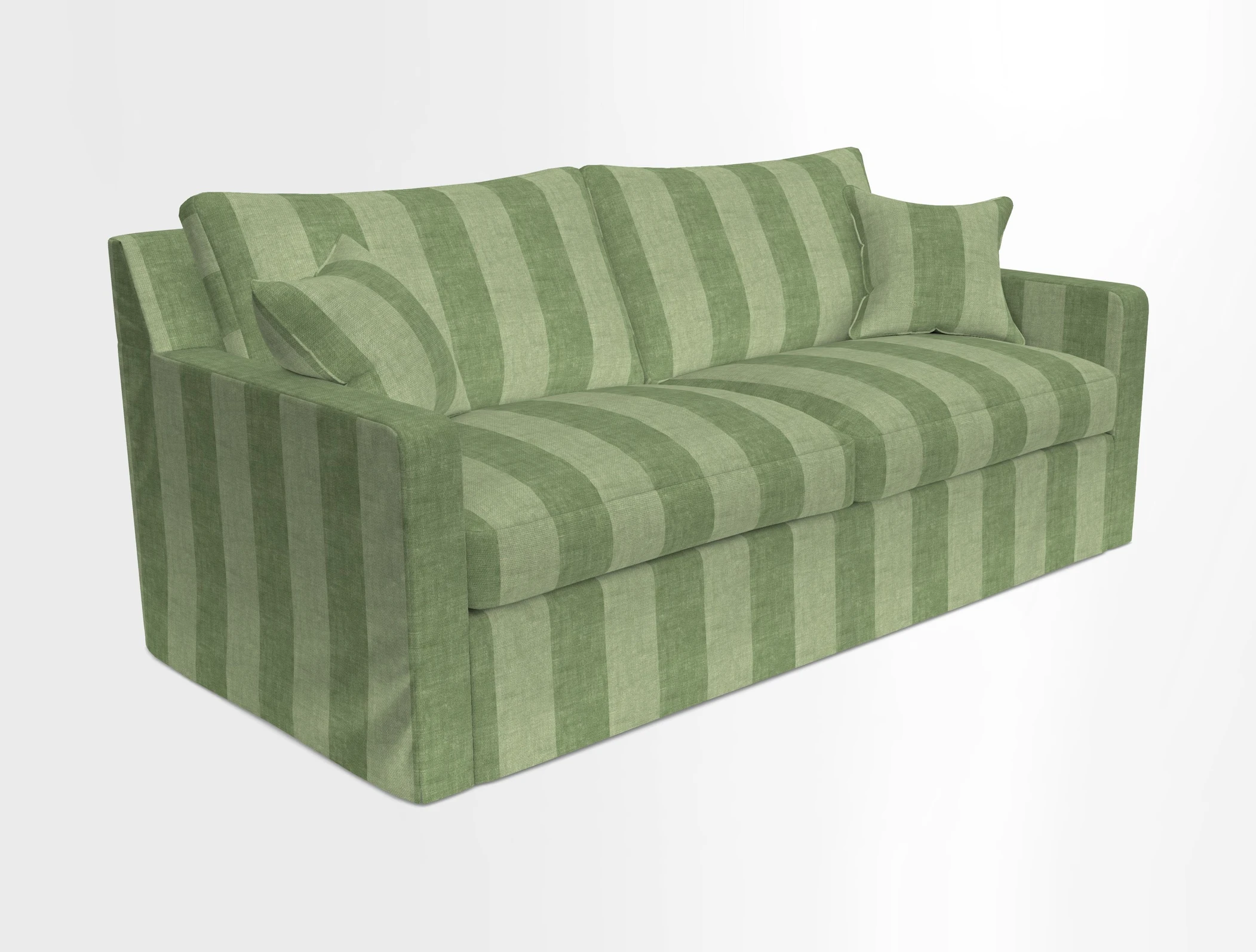 Stopham Sofa Bed in Romo Linara Shingle, seat in Designer's Guild Florian Corn