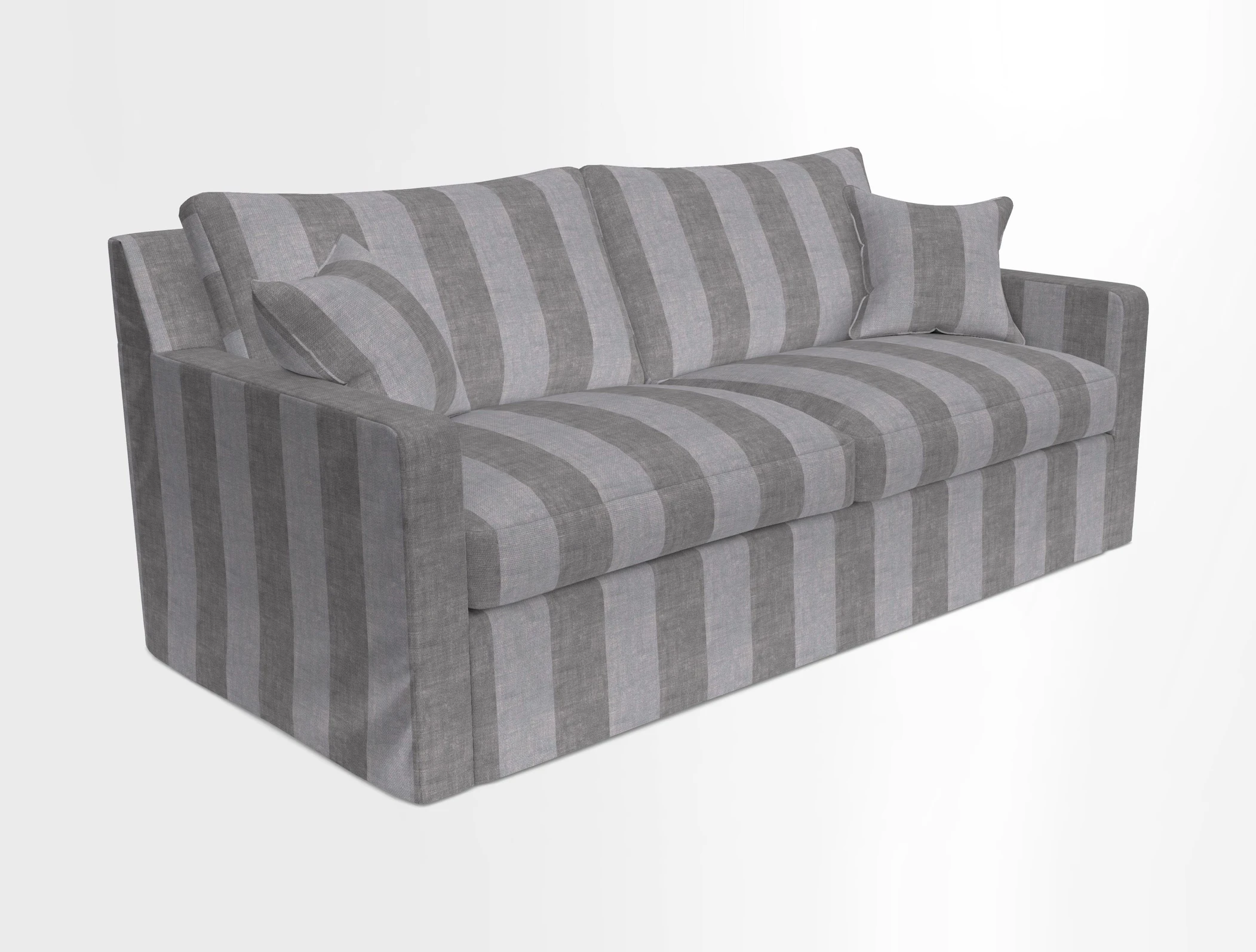 Stopham Sofa Bed in Romo Linara Shingle, seat in Designer's Guild Florian Corn