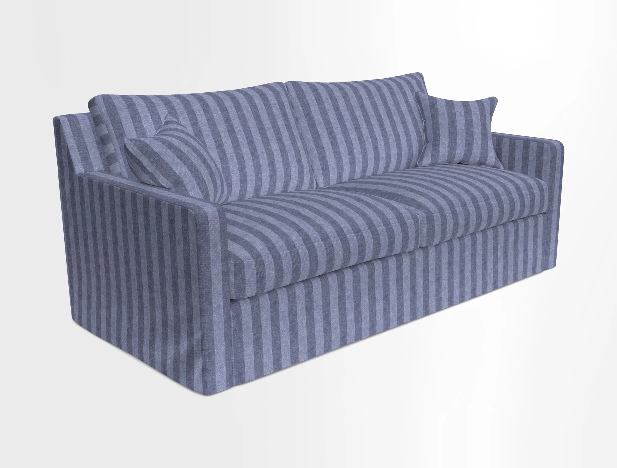 Stopham Sofa Bed in Romo Linara Shingle, seat in Designer's Guild Florian Corn