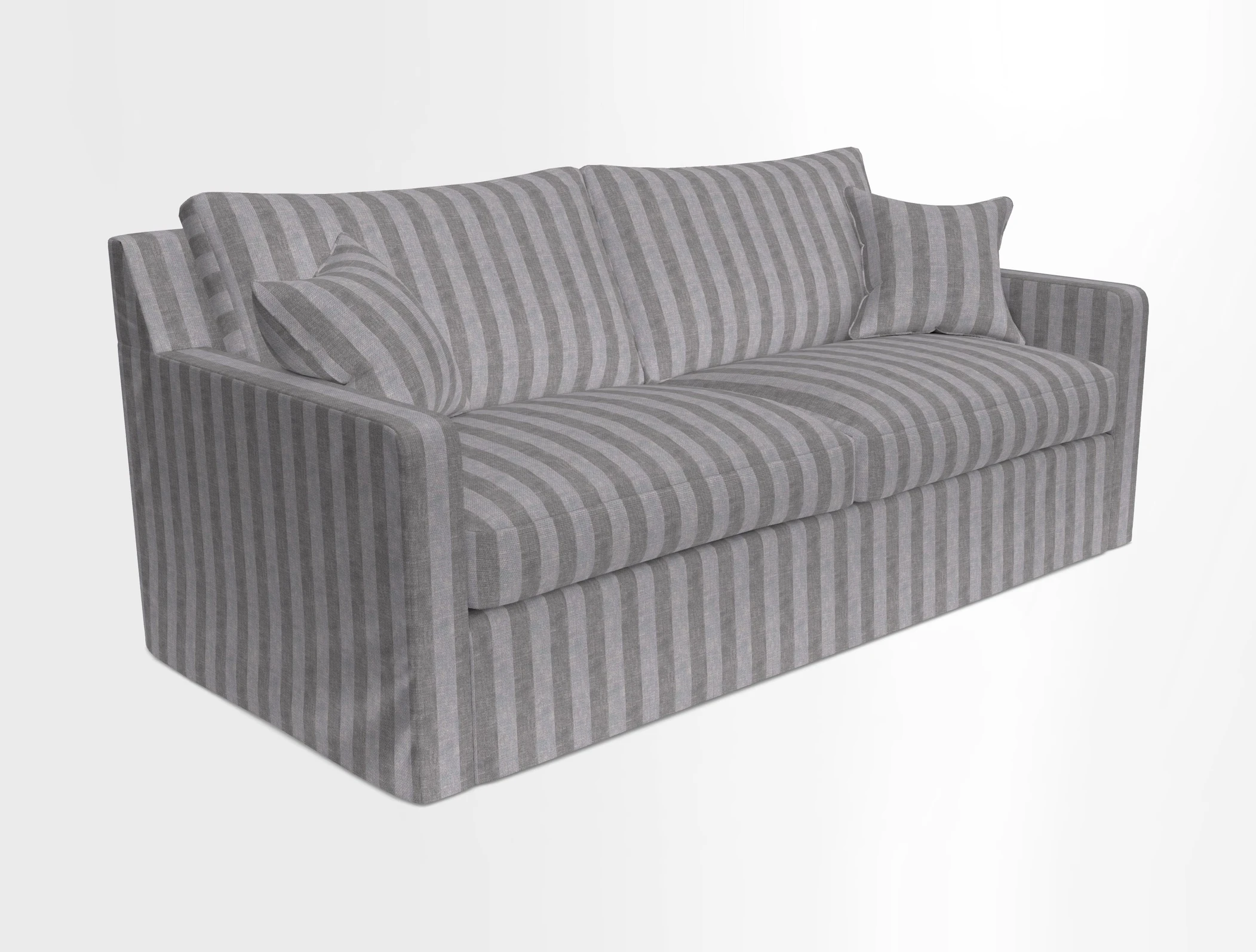 Stopham Sofa Bed in Romo Linara Shingle, seat in Designer's Guild Florian Corn