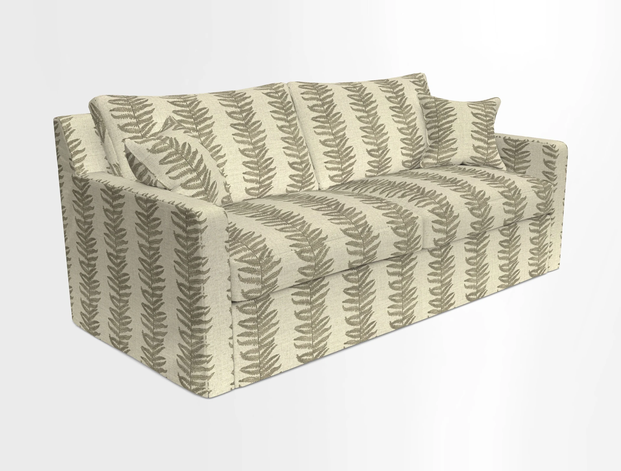 Stopham Sofa Bed in Romo Linara Shingle, seat in Designer's Guild Florian Corn