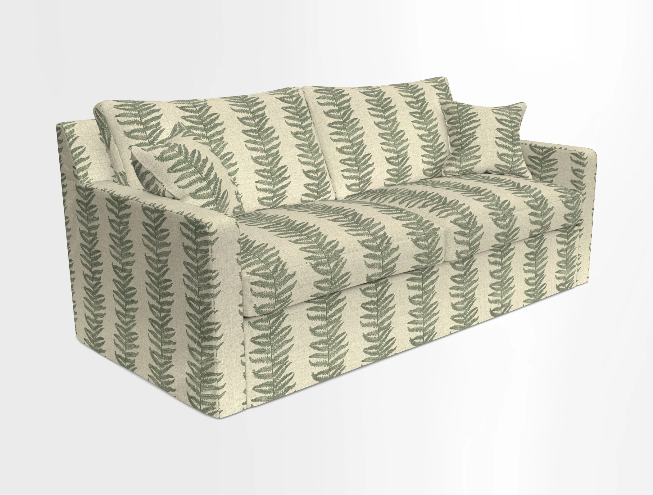 Stopham Sofa Bed in Romo Linara Shingle, seat in Designer's Guild Florian Corn