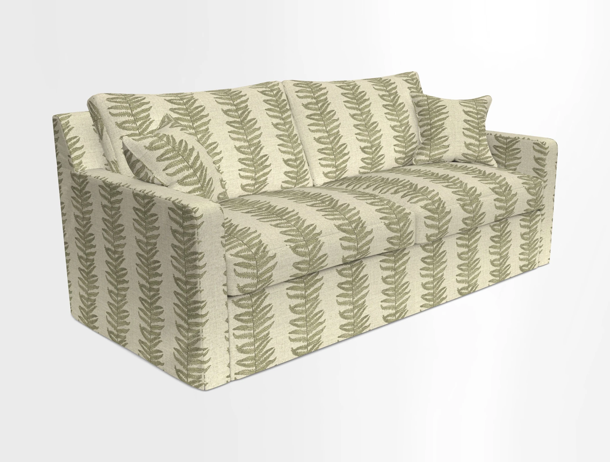 Stopham Sofa Bed in Romo Linara Shingle, seat in Designer's Guild Florian Corn