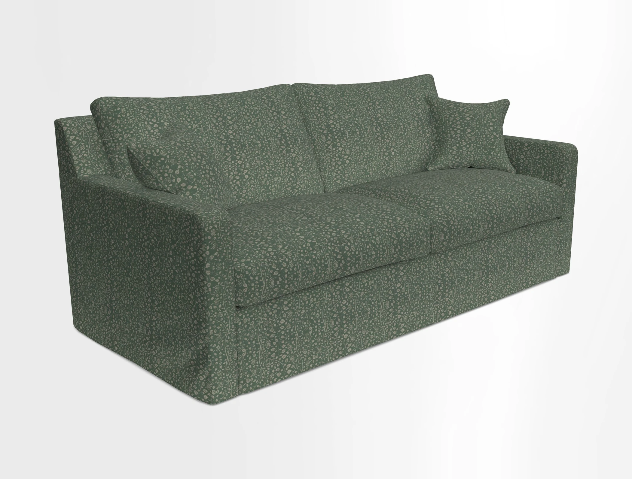Stopham Sofa Bed in Romo Linara Shingle, seat in Designer's Guild Florian Corn