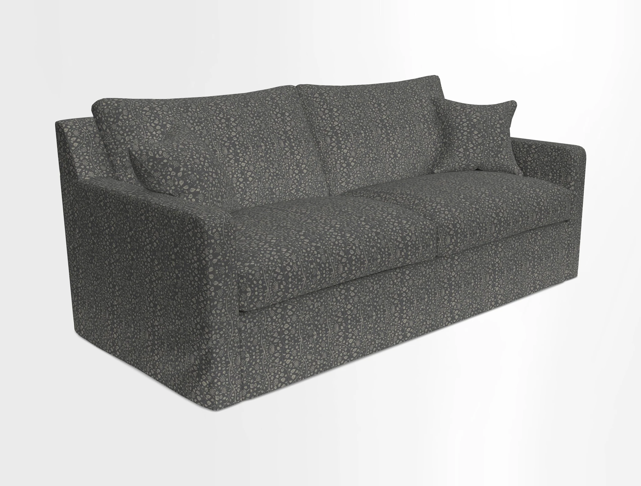 Stopham Sofa Bed in Romo Linara Shingle, seat in Designer's Guild Florian Corn