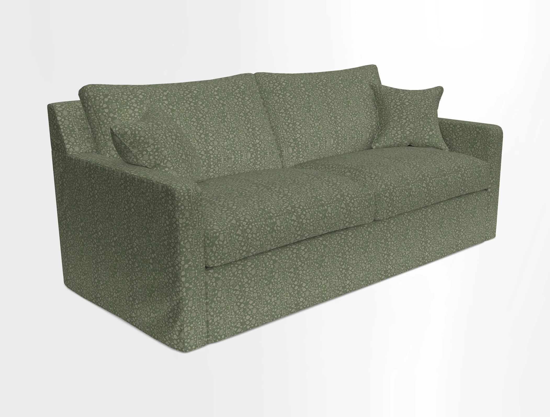 Stopham Sofa Bed in Romo Linara Shingle, seat in Designer's Guild Florian Corn