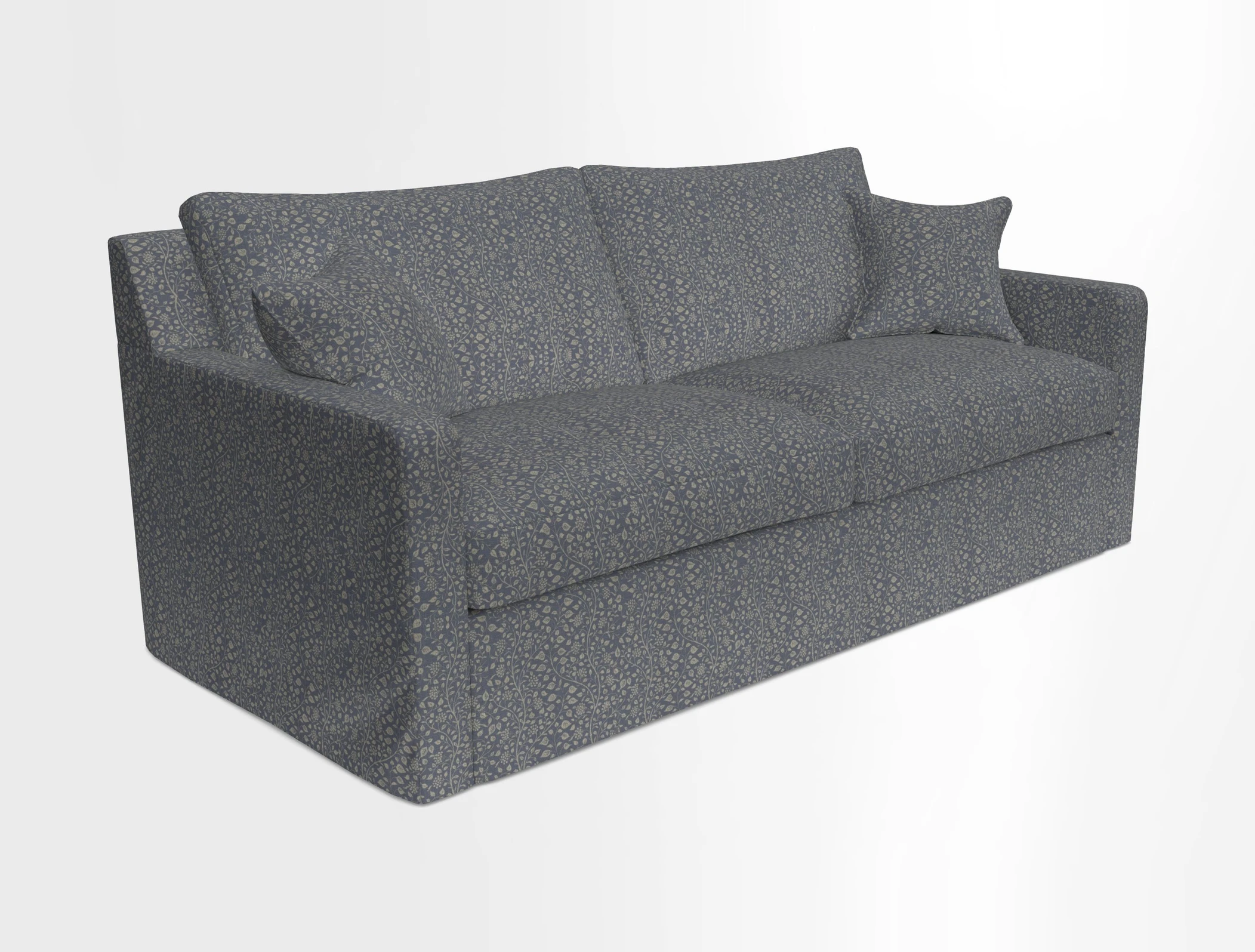 Stopham Sofa Bed in Romo Linara Shingle, seat in Designer's Guild Florian Corn