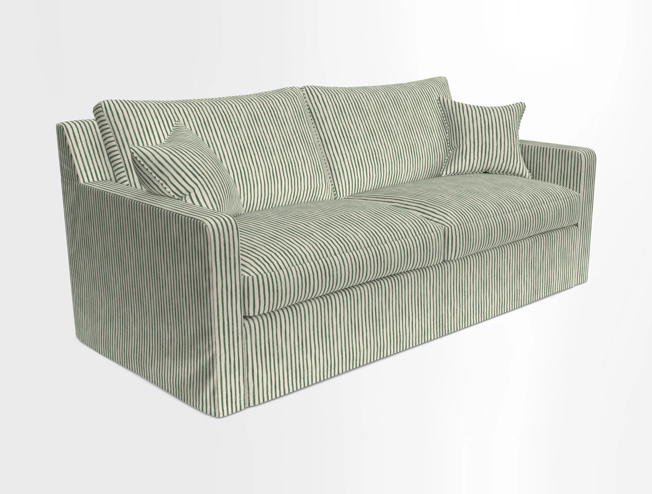 Stopham Sofa Bed in Romo Linara Shingle, seat in Designer's Guild Florian Corn